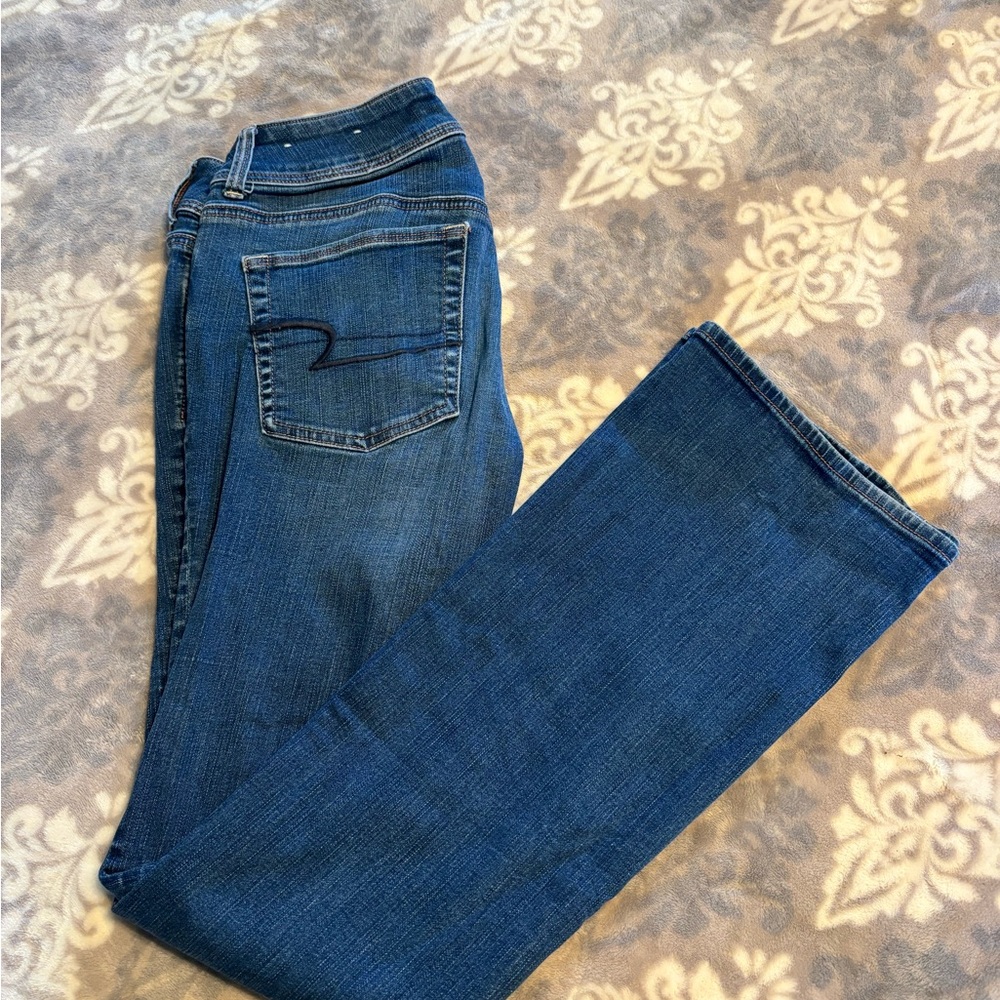 American Eagle Outfitters Classic Blue Straight Leg Jeans